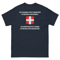 Thumbnail for T-shirt Savoie marine - Un chameau peut marcher 10 heures sans boire
