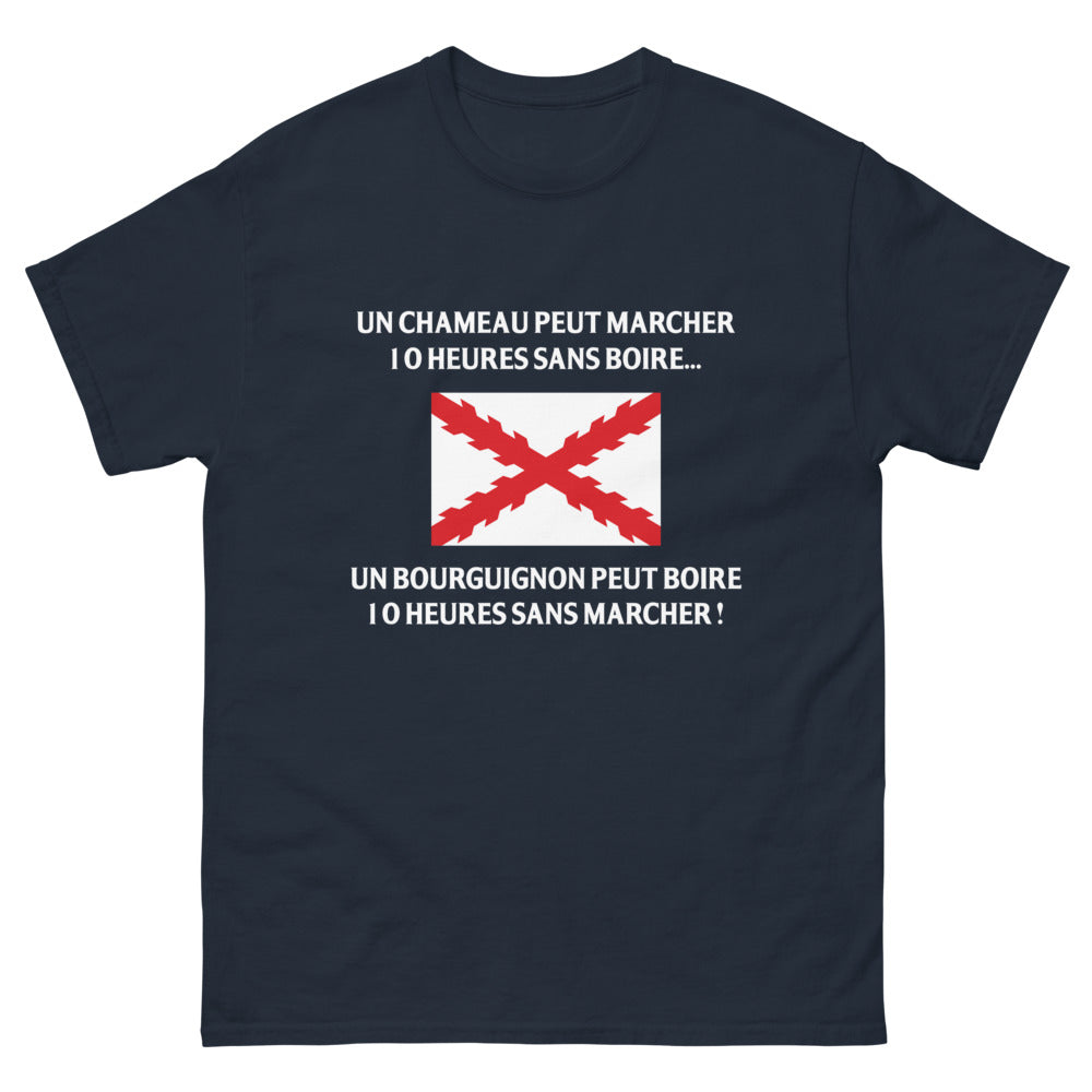 T-shirt Bourgogne marine - Le marathon du Bourguignon