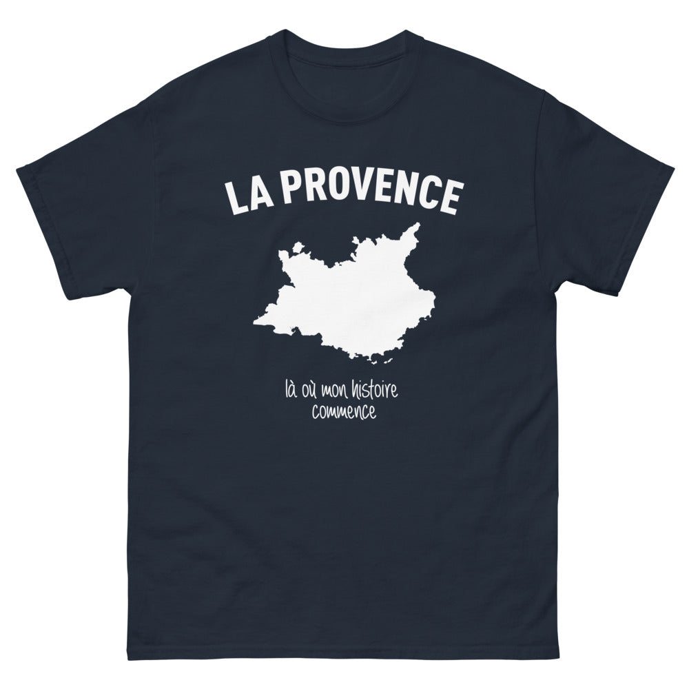 T-shirt Provence marine - La Provence : Là où mon histoire commence