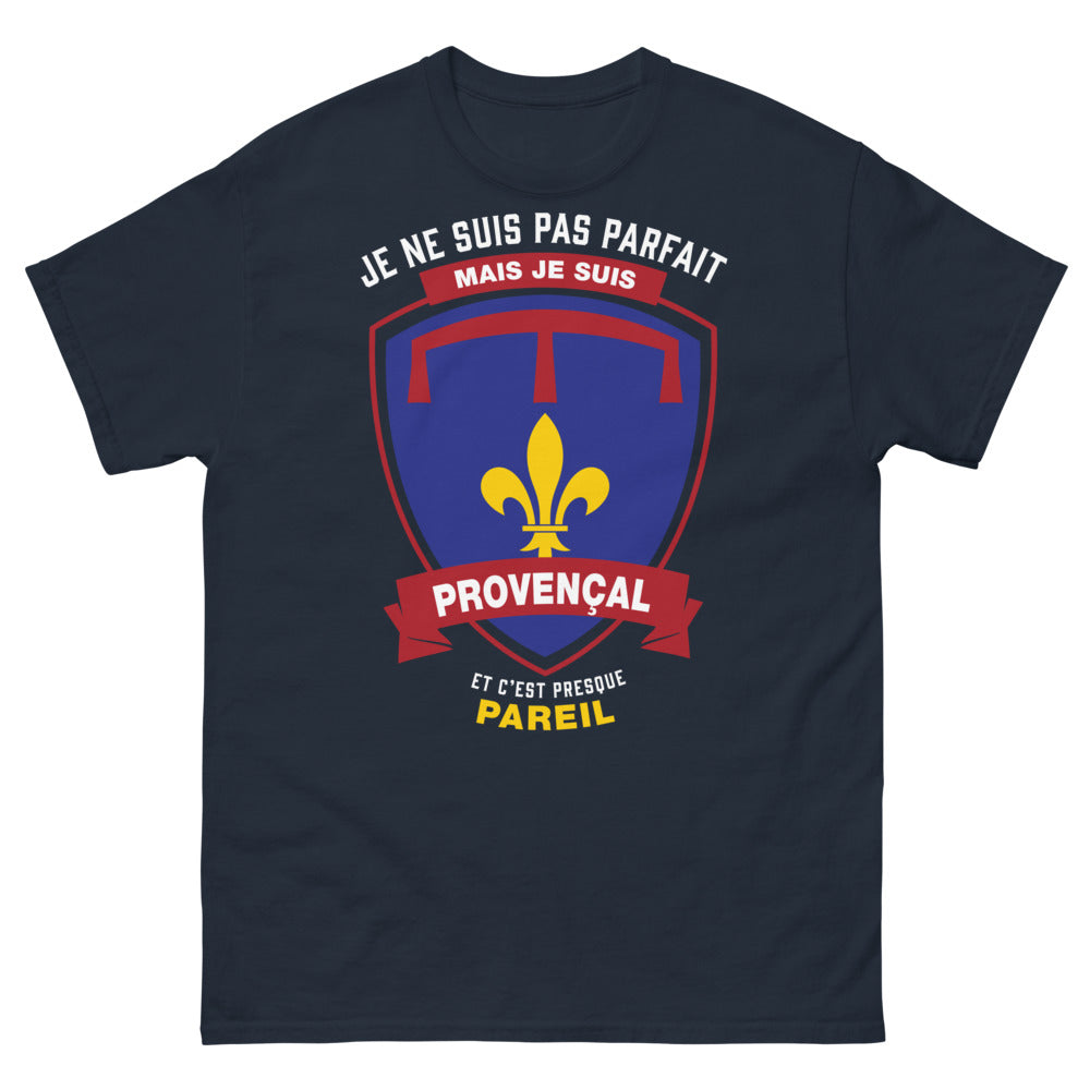 T-shirt Provence marine - Je ne suis pas parfait mais je suis Provençal