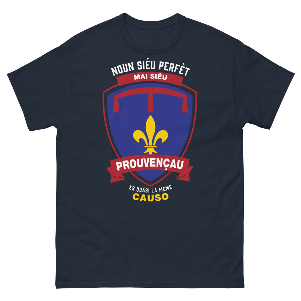 T-shirt Provence marine - Si tu es parfait, Provençal aussi