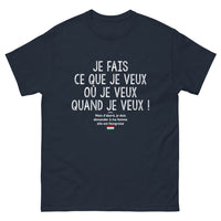 Thumbnail for T-shirt Hongrie marine - Je fais ce que je veux... sauf si ma femme hongroise décide