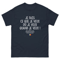 Thumbnail for T-shirt Roumain marine - Je fais ce que je veux où je veux