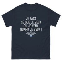 Thumbnail for T-shirt Grec noir dos - Je fais ce que je veux mais je demande d'abord