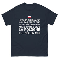 Thumbnail for T-shirt Pologne marine - Je suis polonaise, héritage en moi