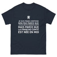 Thumbnail for T-shirt Franche-Comté marine - Je suis Franc-Comtoise, fier de mes racines
