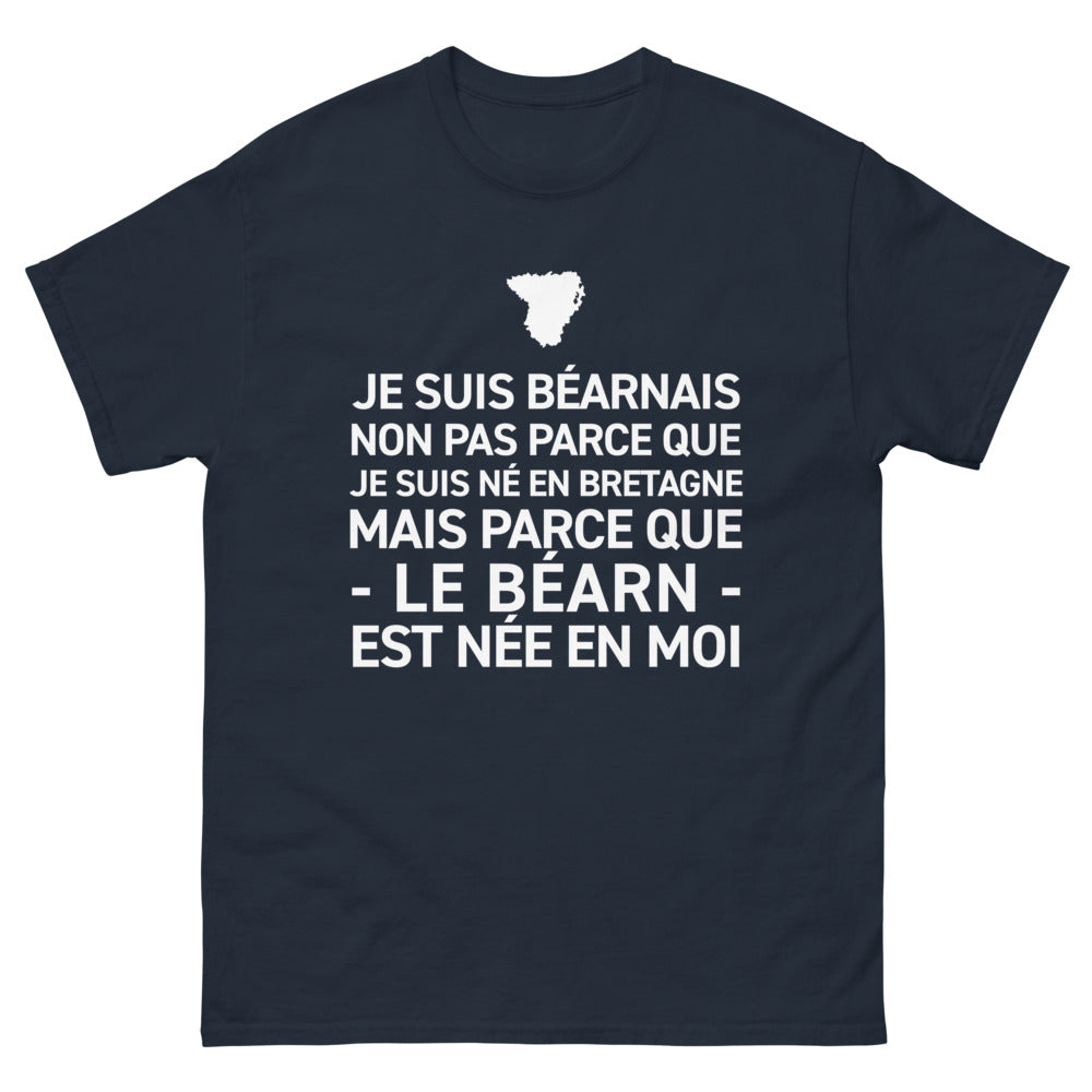 T-shirt Béarn marine - Je suis Béarnais, humour inclus