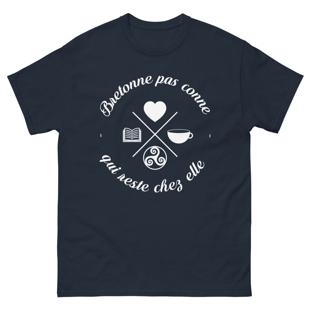 T-shirt Bretagne marine - Fière et pas conne !