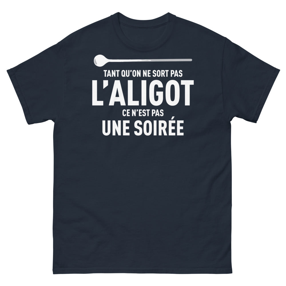 T-shirt Occitanie marine - Tant qu'on ne sort pas l'aligot