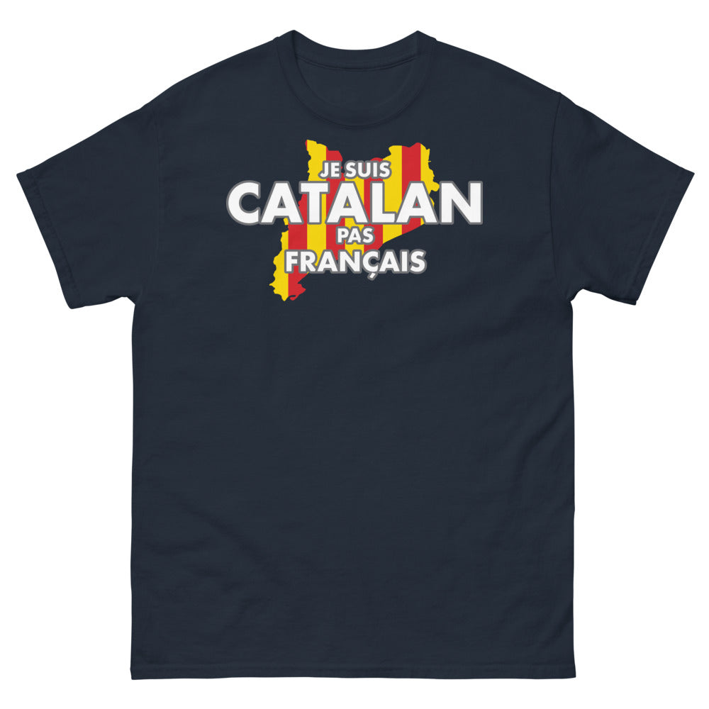 T-shirt Catalogne marine - Je suis Catalan avec humour