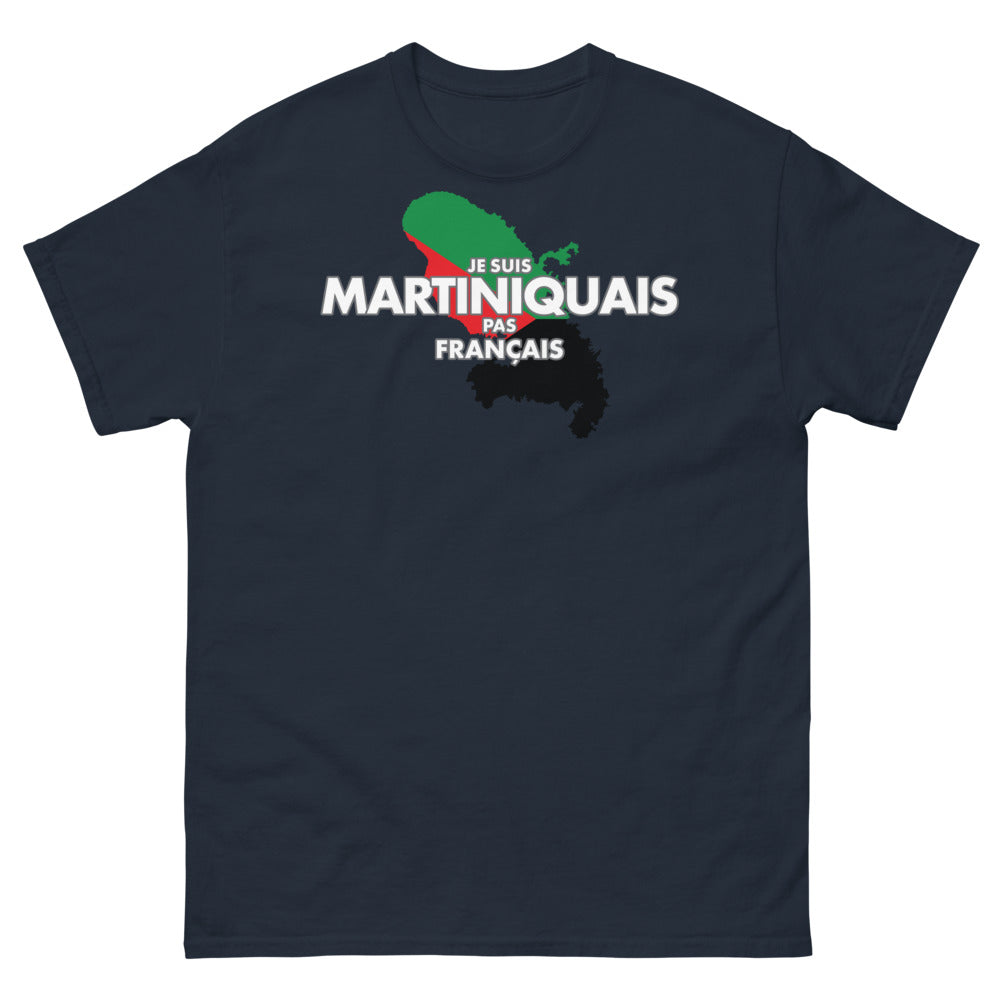 T-shirt Martinique marine - Je suis Martiniquais, pas français