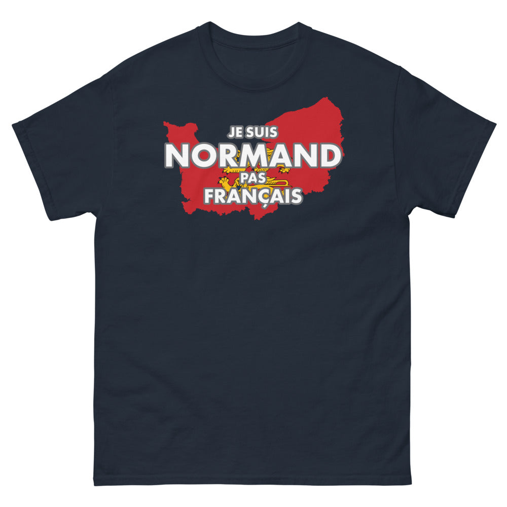 T-shirt Normand marine - Je suis Normand, pas Français