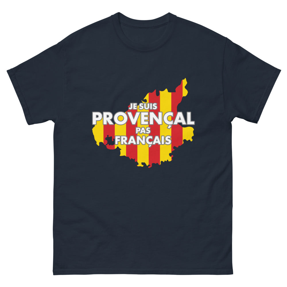 T-shirt Provence marine - Je suis Provençal, pas Français