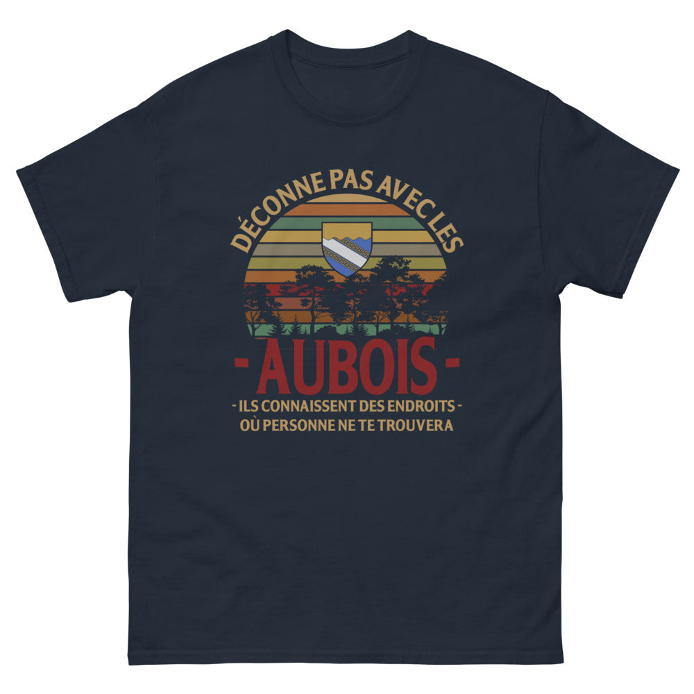 T-shirt Aubois marine - Ne déconnez pas avec les locaux