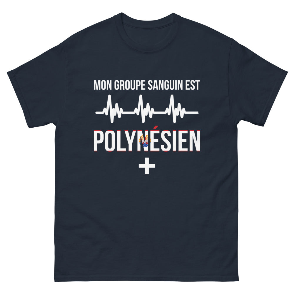 T-shirt Polynésien marine - Lien unique avec les îles