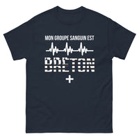 Thumbnail for T-shirt Bretagne marine - Mon groupe sanguin est breton