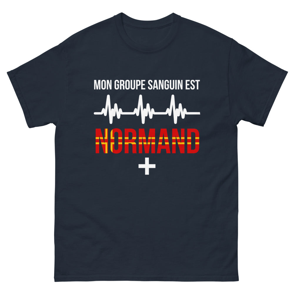 T-shirt Normandie marine - Plus que du sang, une fierté