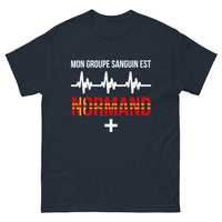 Thumbnail for T-shirt Normandie marine - Plus que du sang, une fierté