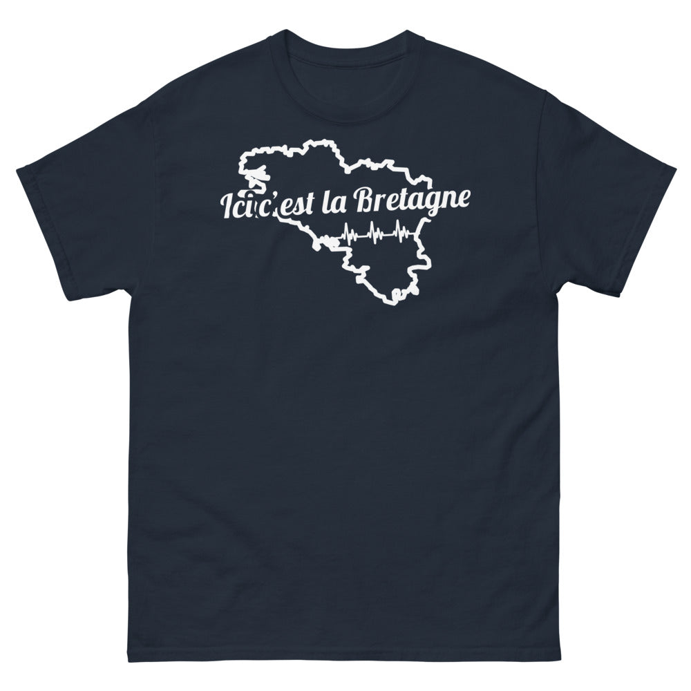 T-shirt Bretagne marine - Ici c'est la Bretagne !