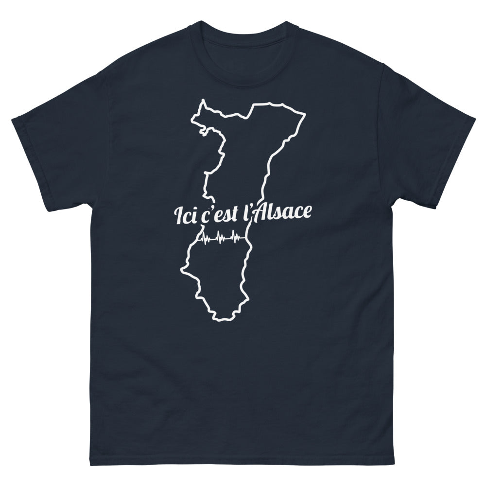 T-shirt Alsace marine - Ici, c'est l'Alsace