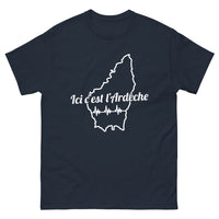 Thumbnail for T-shirt Ardèche marine - Ici c'est l'Ardèche