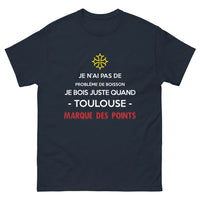 Thumbnail for T-shirt Toulouse marine - Je n'ai pas de problème de boisson
