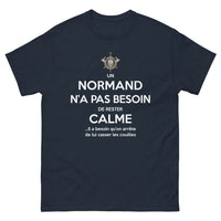 Thumbnail for T-shirt Normand marine - Souviens-toi d'arrêter de me casser les couilles!
