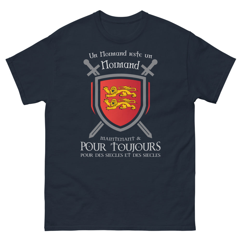 T-shirt Normandie marine - Un Normand reste un Normand