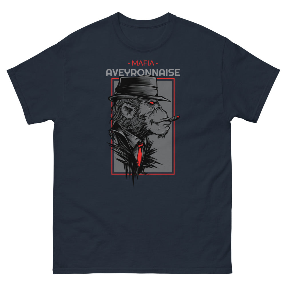 T-shirt design unique bleu marine - texte inspirant