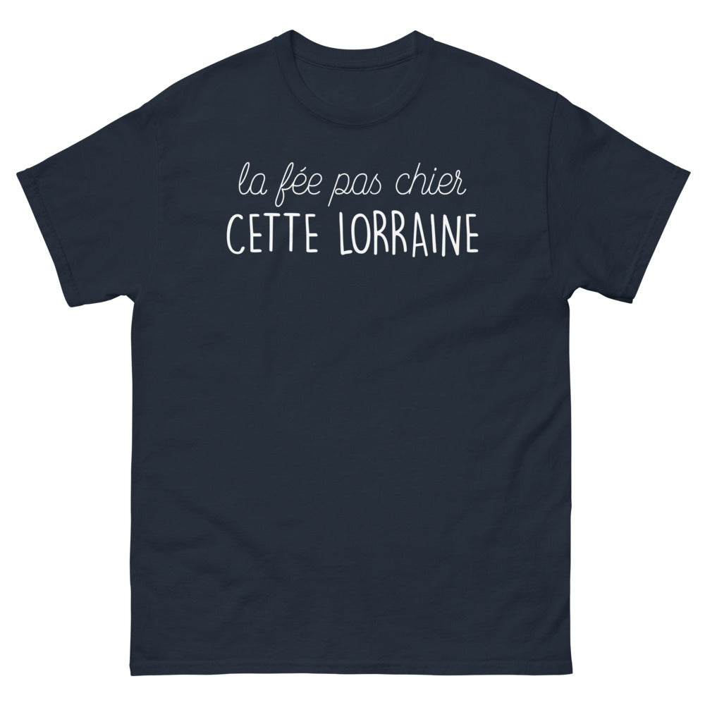 T-shirt Lorraine marine - La Fée Pas Chier avec humour