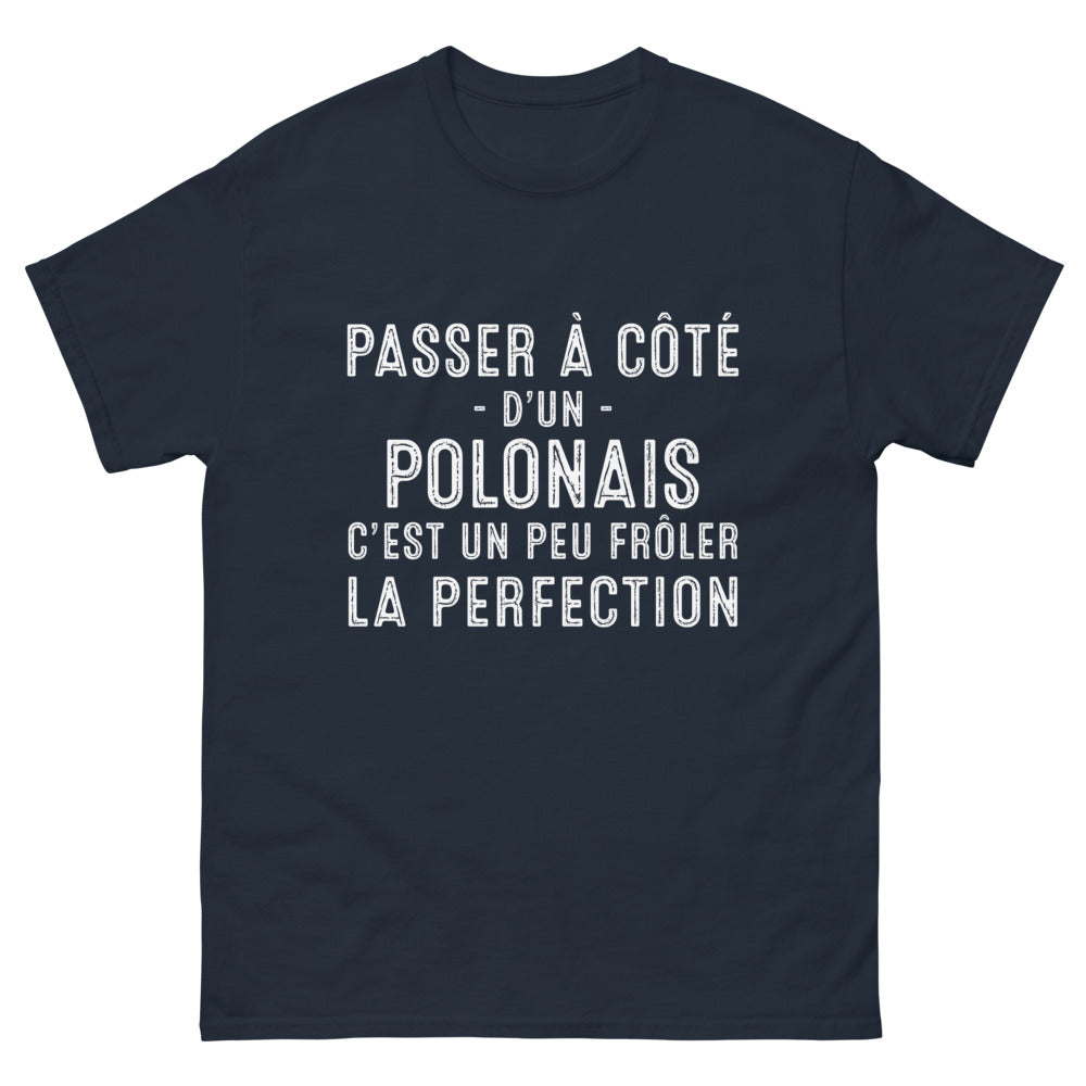 T-shirt Pologne marine - Un brin de perfection humoristique