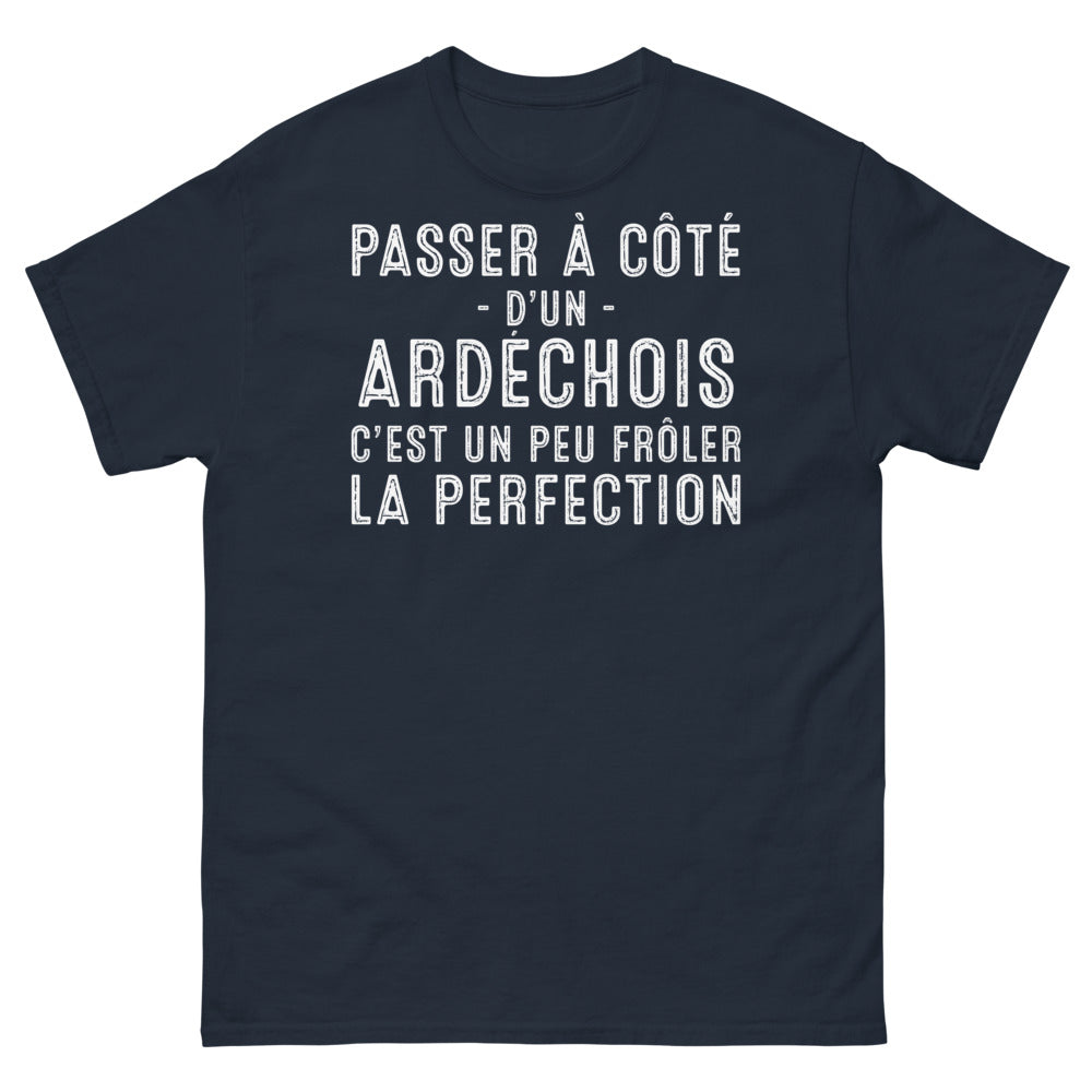 T-shirt Ardèche marine - Ne passez pas à côté d'un Ardéchois