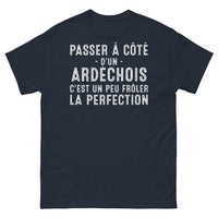 Thumbnail for T-shirt Ardèche marine - Ne passez pas à côté d'un Ardéchois