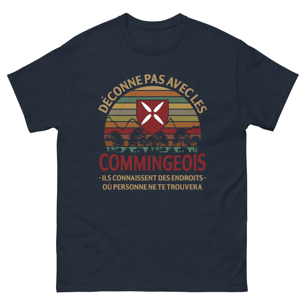 T-shirt Commingeois marine - Déconne pas avec les Commingeois