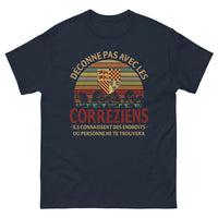 Thumbnail for T-shirt Corrézien noir dos - Ne déconnent pas les Corréziens
