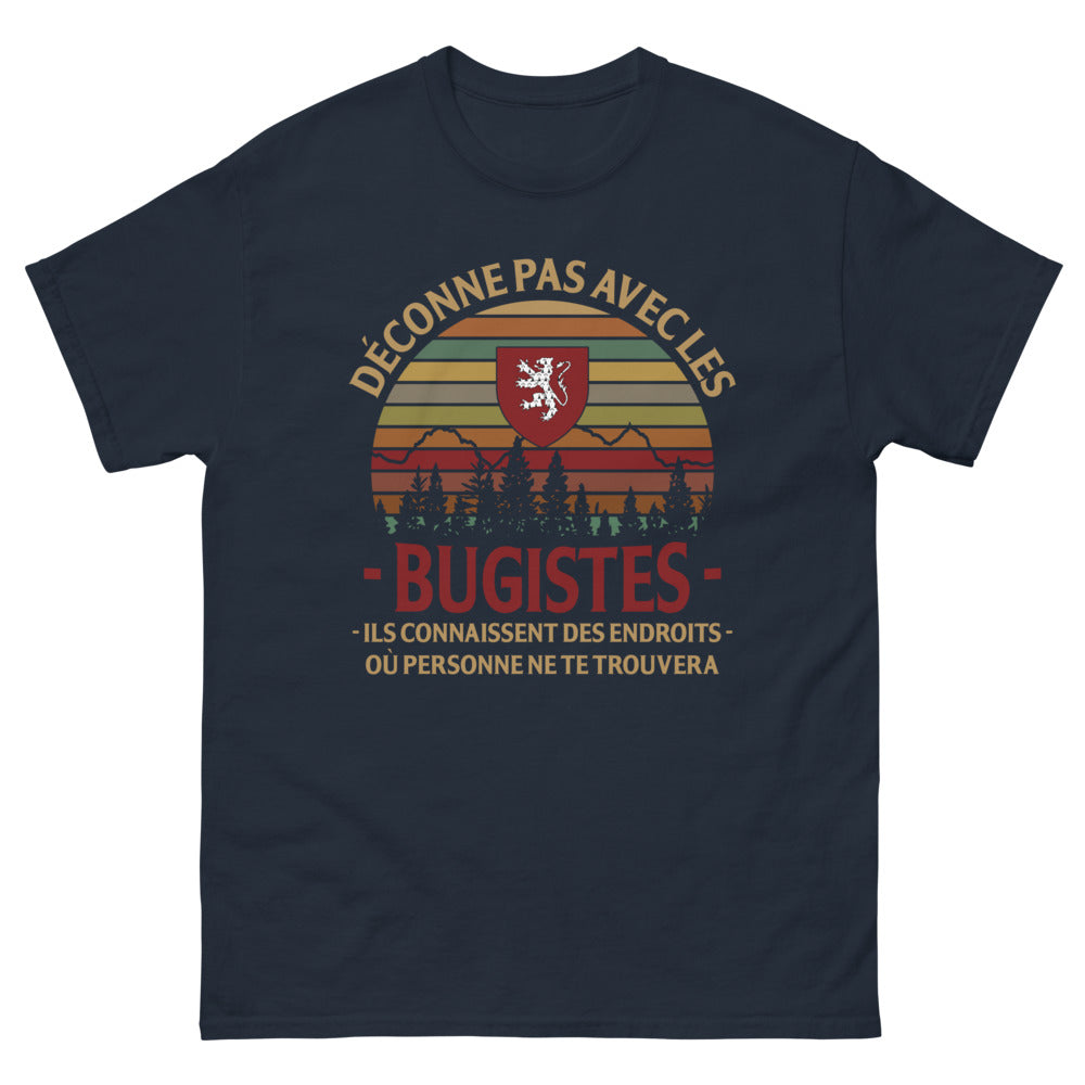 T-shirt Bugistes marine - Ne déconnez pas avec les experts du coin