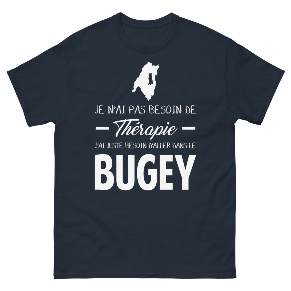 T-shirt Bugey marine - Je n'ai pas besoin de thérapie