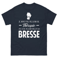 Thumbnail for T-shirt Bresse marine - Je n'ai pas besoin de thérapie