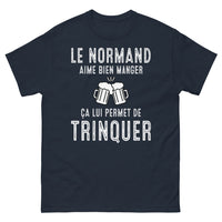 Thumbnail for T-shirt Normandie marine - Le Normand aime bien manger