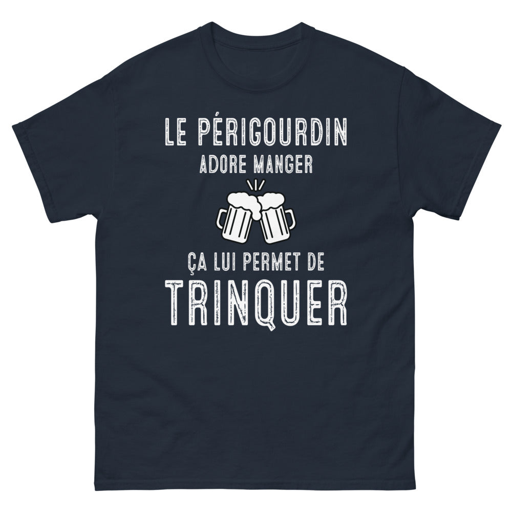 T-shirt Périgord marine - Le Périgourdin adore manger