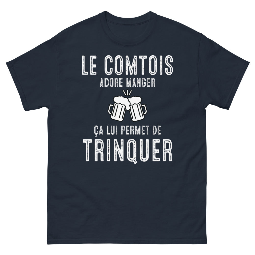 T-shirt Comtois marine - Joie de vivre et gastronomie