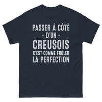 Thumbnail for T-shirt Creuse marine - Passer à côté d'un Creusois, c'est frôler la perfection