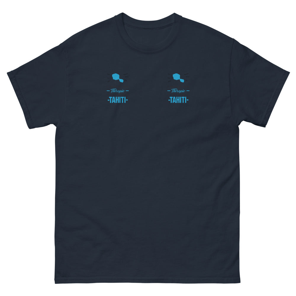 T-shirt Tahiti marine - Pas besoin de thérapie, juste besoin d'aller à Tahiti