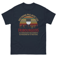 Thumbnail for T-shirt Fribourg marine - Déconne pas avec les Fribourgeois