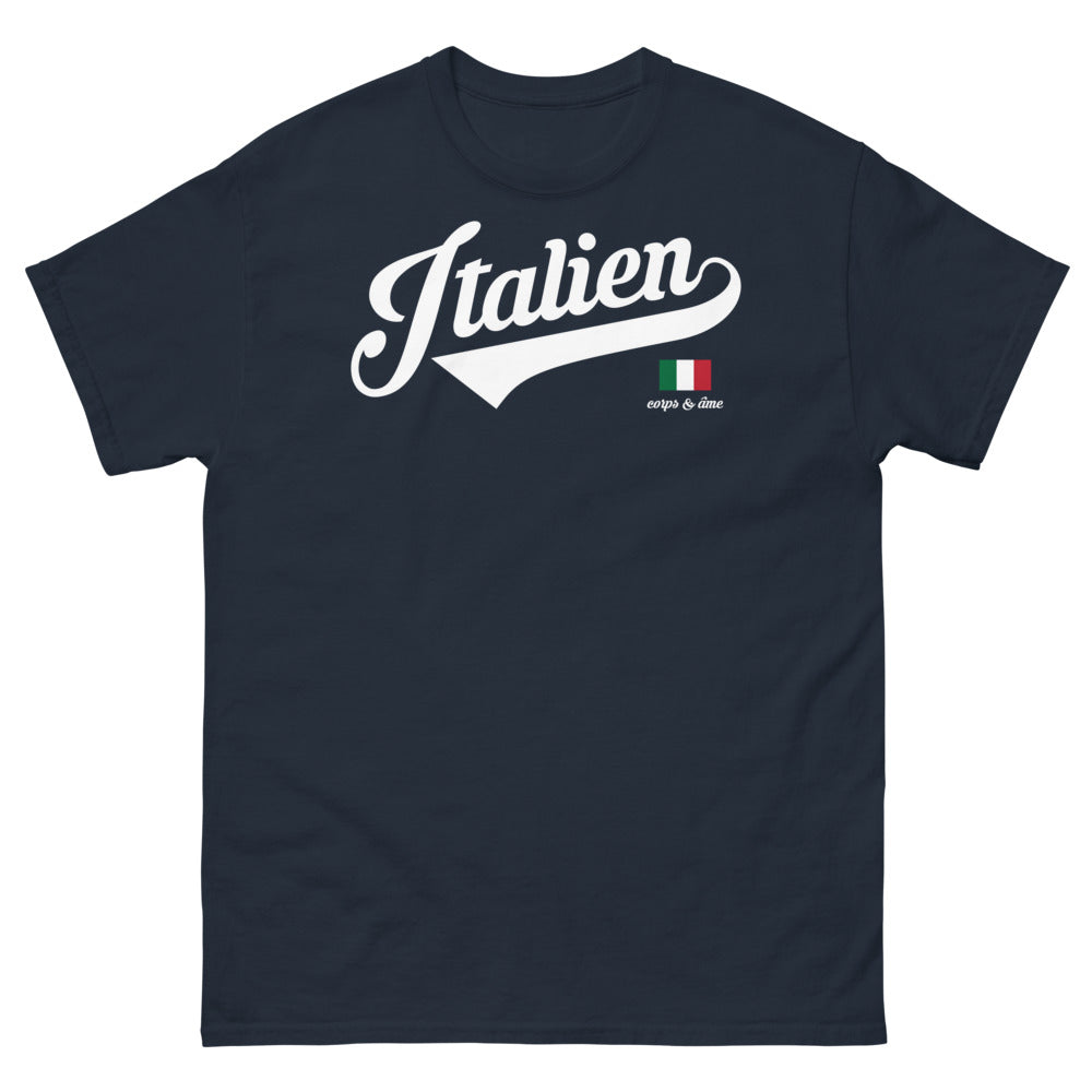 T-shirt Italie marine - Corps et âme avec humour