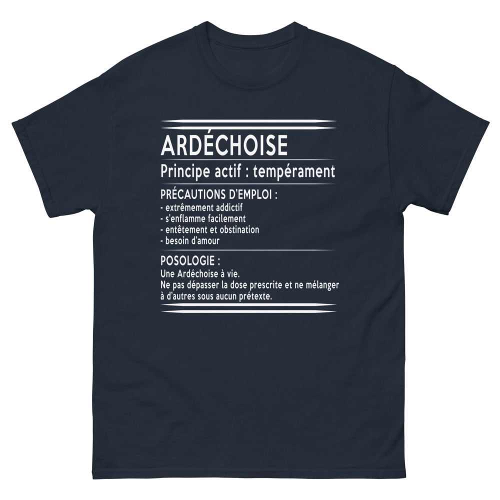 T-shirt Ardèche marine - Un charme authentique à porter