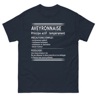Thumbnail for T-shirt Aveyron noir dos - Tempérament et précautions d'emploi