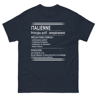 Thumbnail for T-shirt Italie marine - Un mélange enflammé de tempérament passionné