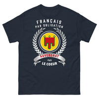 Thumbnail for T-shirt Auvergne marine - Français par Obligation, Auvergnat par Cœur