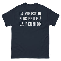 Thumbnail for T-shirt La Réunion marine - La vie est plus belle à La Réunion